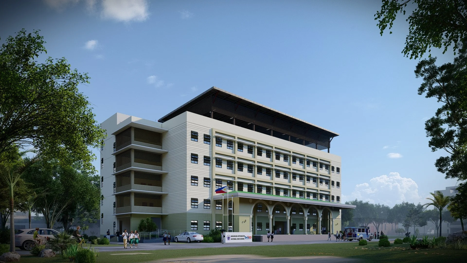 DepEd Mid-Rise School Building, educational architecture project by MPAAI