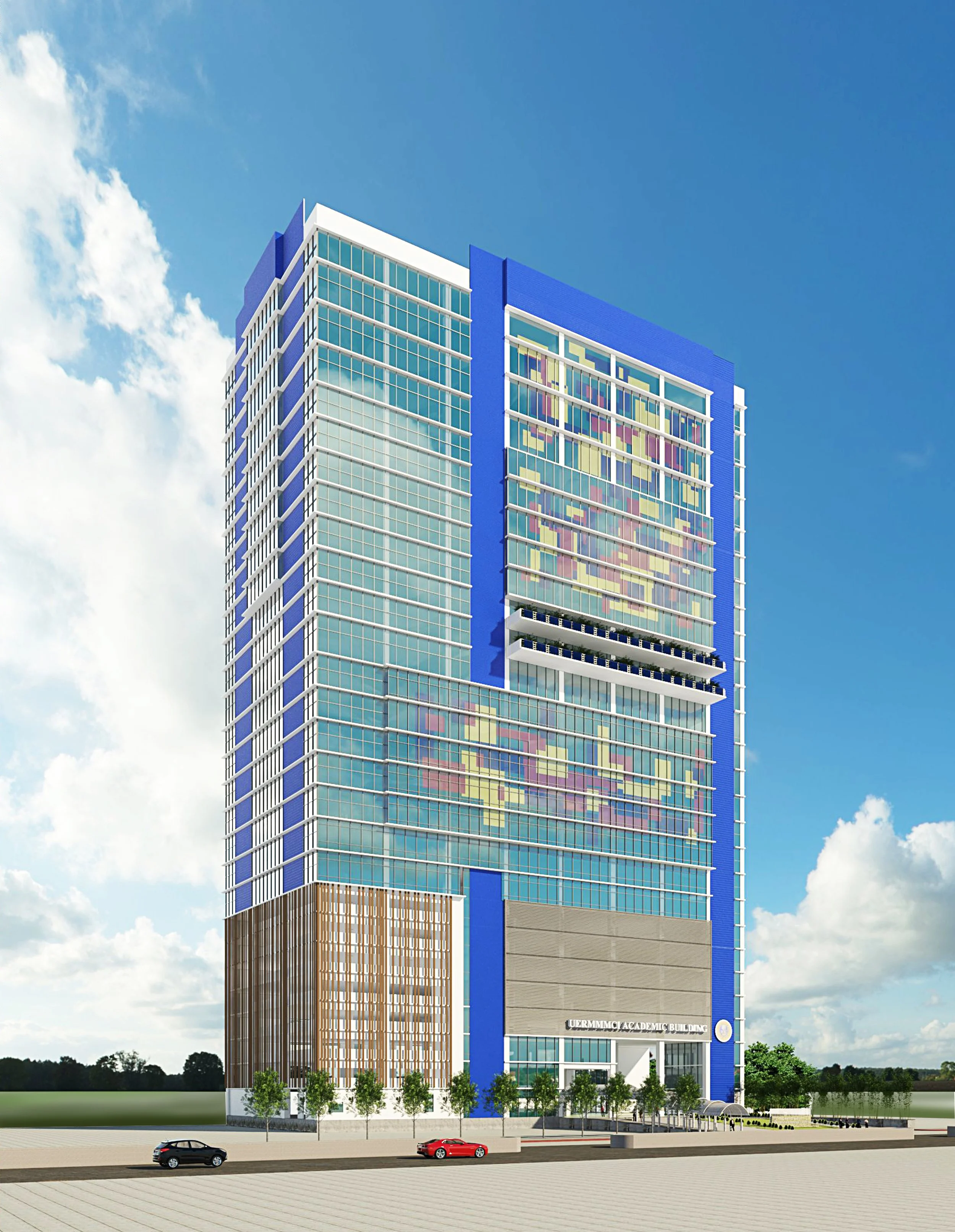 UERMMMCI Academic Building, educational architecture project by MPAAI